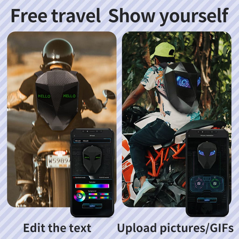 Black LED Knight Backpack